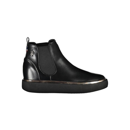 U.S. POLO ASSN. Chic Low Ankle Boot with Contrasting Details U.S. POLO ASSN.