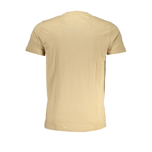 Cavalli Class Beige Cotton T-Shirt Cavalli Class