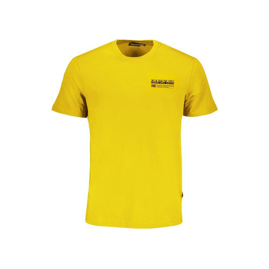 Napapijri Yellow Cotton T-Shirt Napapijri