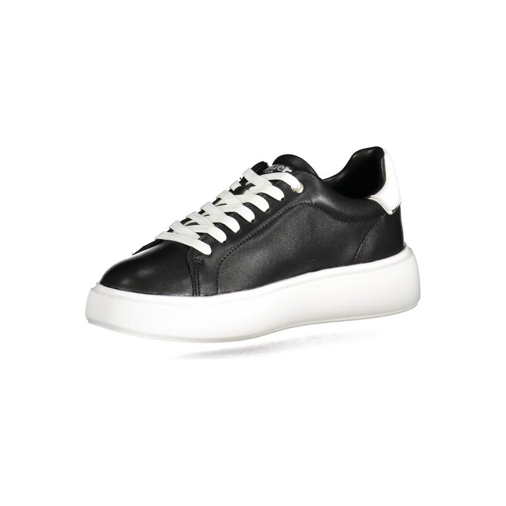 Black Polyester Sneaker