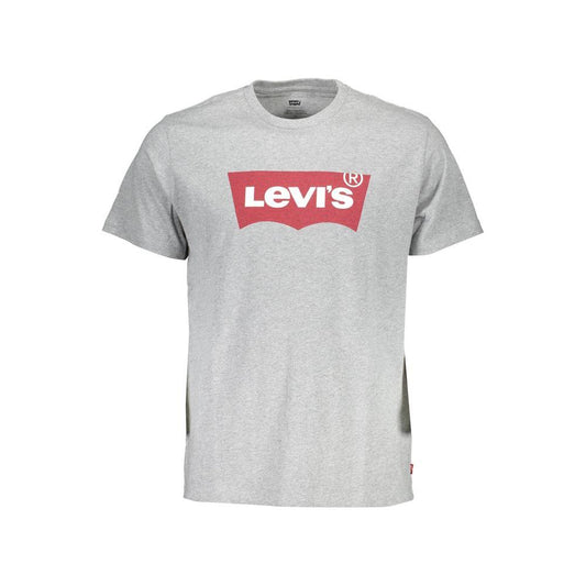 Levi's Sleek Gray Crew Neck Logo Tee Levi's