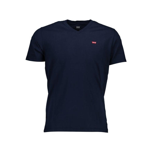 Levi's Classic V-Neck Cotton Tee in Blue Levi's