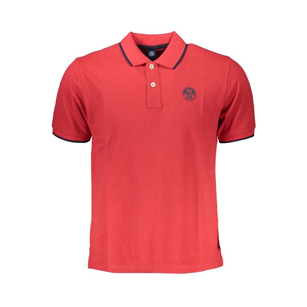 Red Cotton Polo Shirt