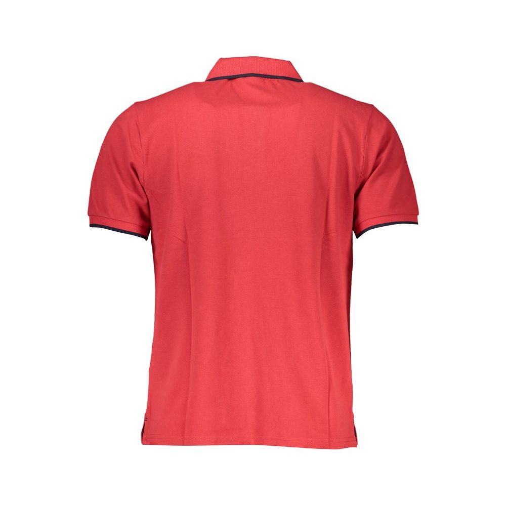 Red Cotton Polo Shirt