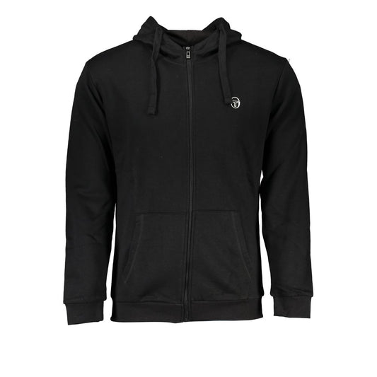 Sergio Tacchini Black Cotton Sweater Sergio Tacchini