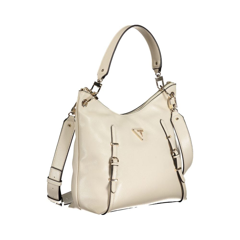 Beige Polyethylene Handbag