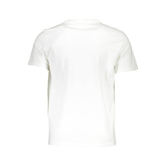 Crisp White Crew Neck Logo Tee