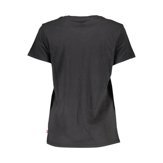 Black Cotton Tops & T-Shirt