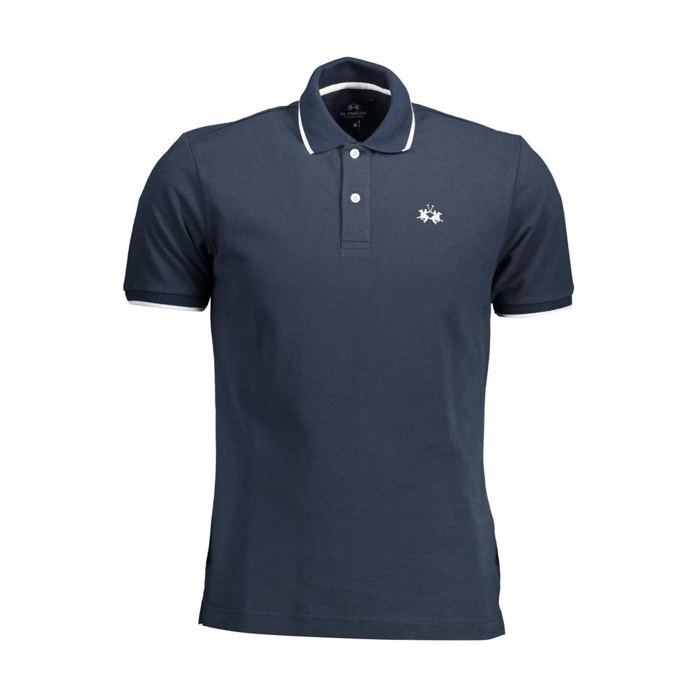 Elegant Contrasting Detail Polo Shirt