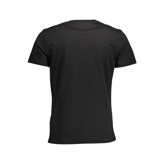 Elegant Black Crew Neck Cotton Tee