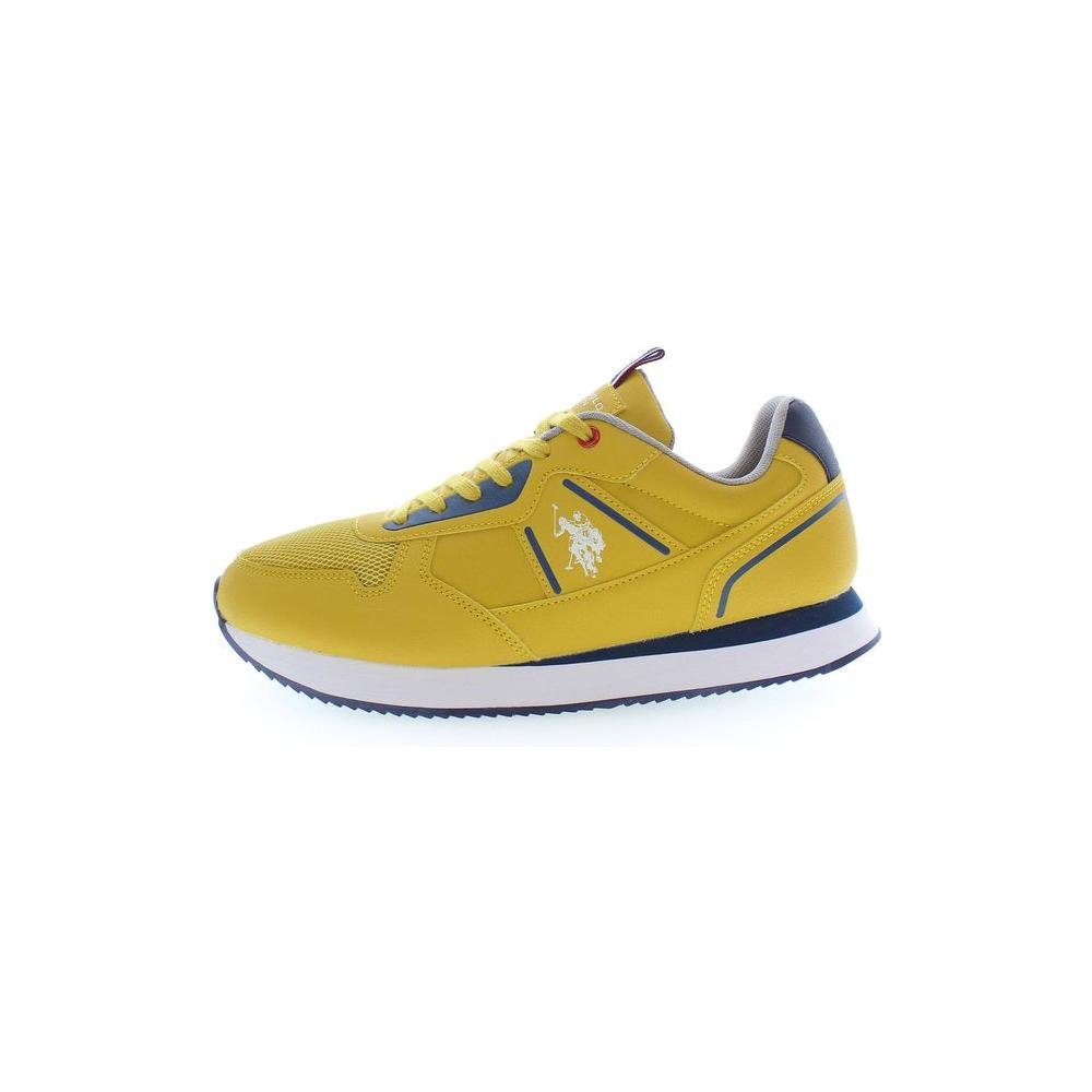 Radiant Yellow Lace-Up Sport Sneakers