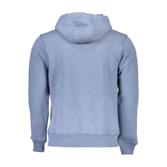 Blue Hooded Sweatshirt with Central Pocket North Sails