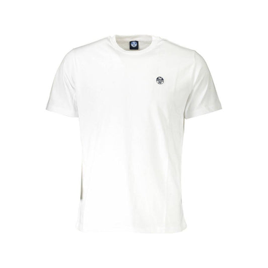 North Sails Chic White Cotton Tee with Logo Accent North Sails