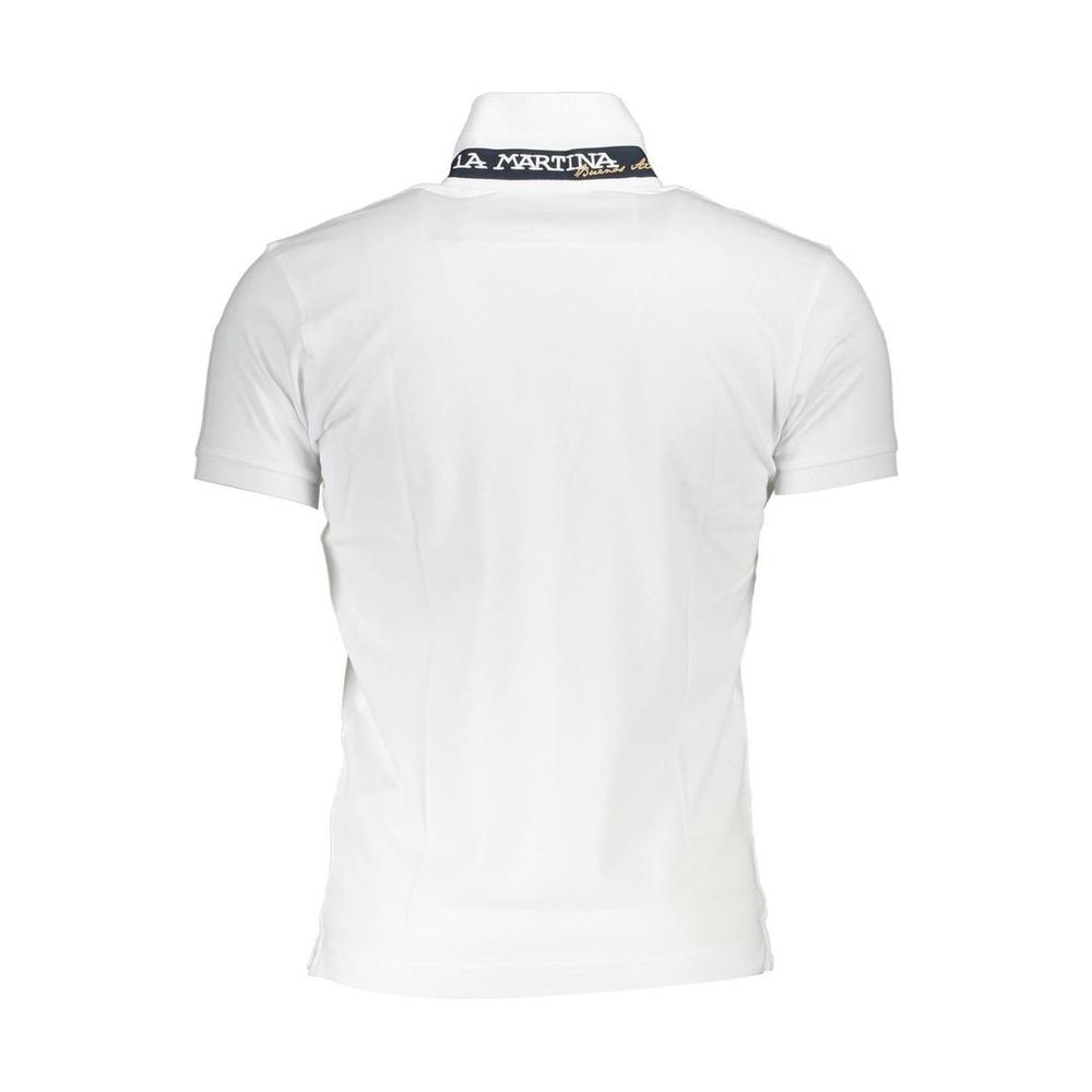 Sleek Slim Fit Polo with Embroidery Detail