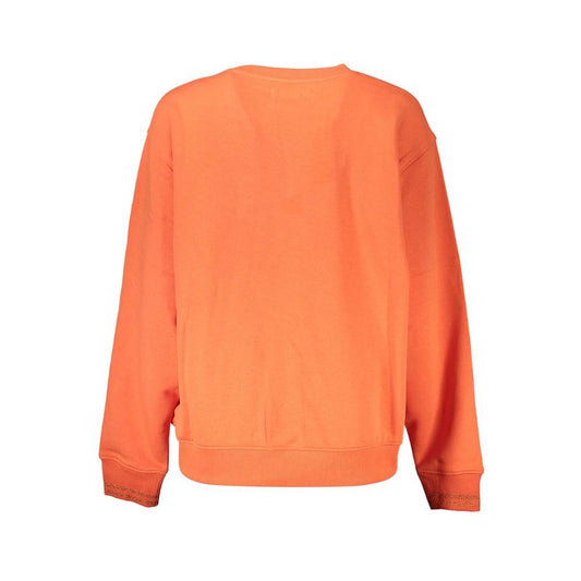 Vibrant Orange Sweatshirt with Chic Logo Detail