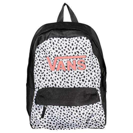 Vans Sleek Black Polyester Backpack with Logo Detail Vans