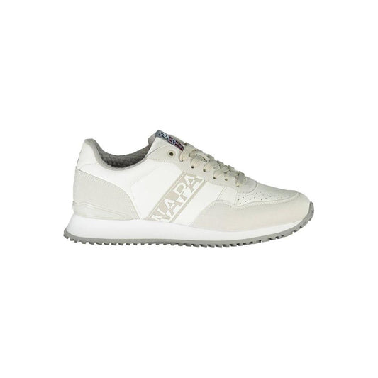 Napapijri Sleek White Sneakers with Logo Detail Napapijri