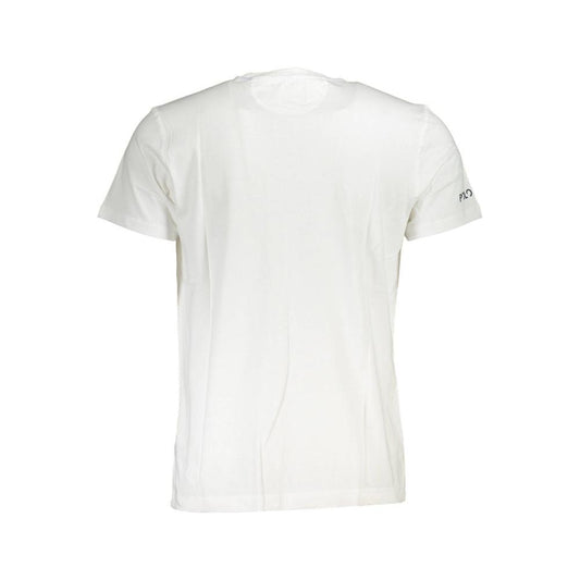 Elegant White Tee with Iconic Print La Martina