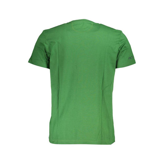 Elegant Green Cotton Tee with Iconic Print La Martina