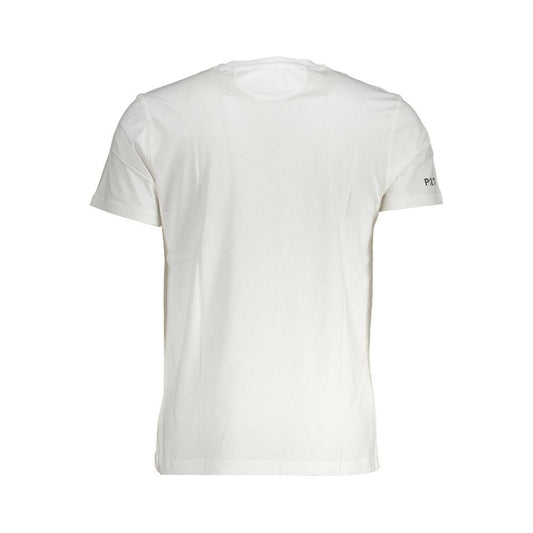 Elegant White Embroidered Tee La Martina