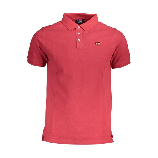 Red Cotton Polo Shirt