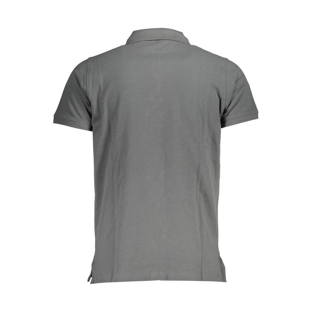 Gray Cotton Polo Shirt