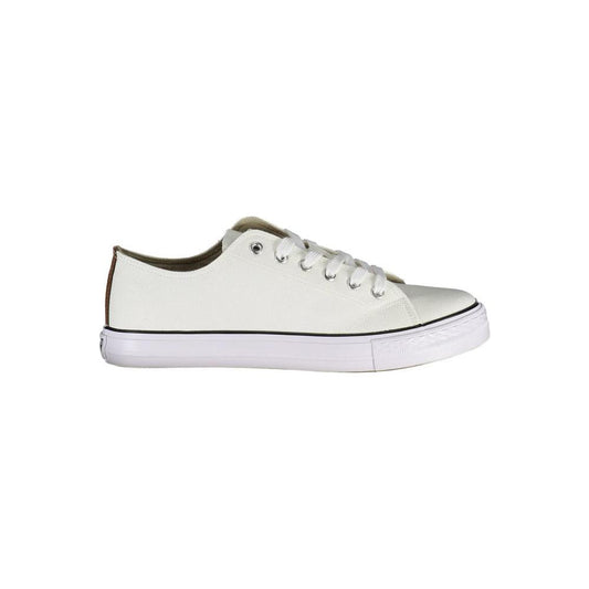 White Polyester Sneaker