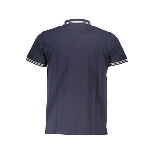 Blue Cotton Polo Shirt