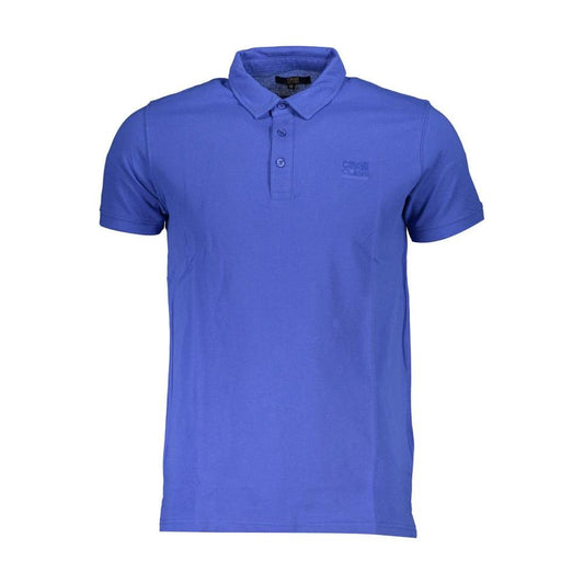 Blue Cotton Polo Shirt