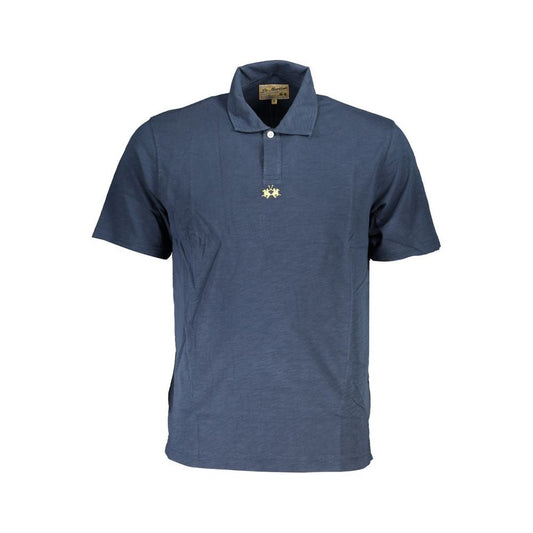 Classic Short-Sleeved Blue Polo