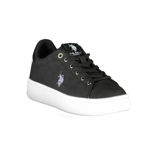 U.S. POLO ASSN. Chic Black Laced Sports Sneakers with Logo Detail U.S. POLO ASSN.