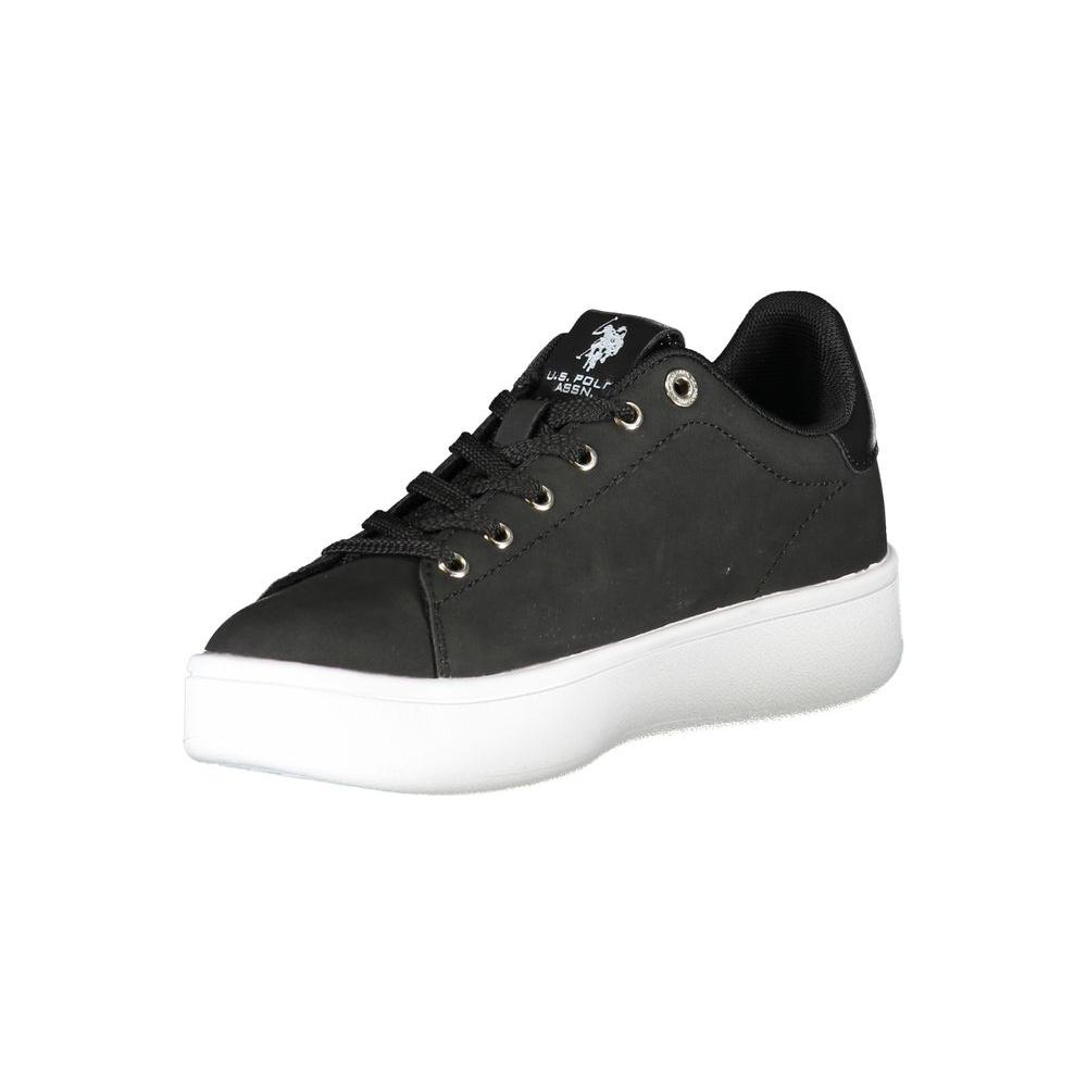 U.S. POLO ASSN. Chic Black Laced Sports Sneakers with Logo Detail U.S. POLO ASSN.