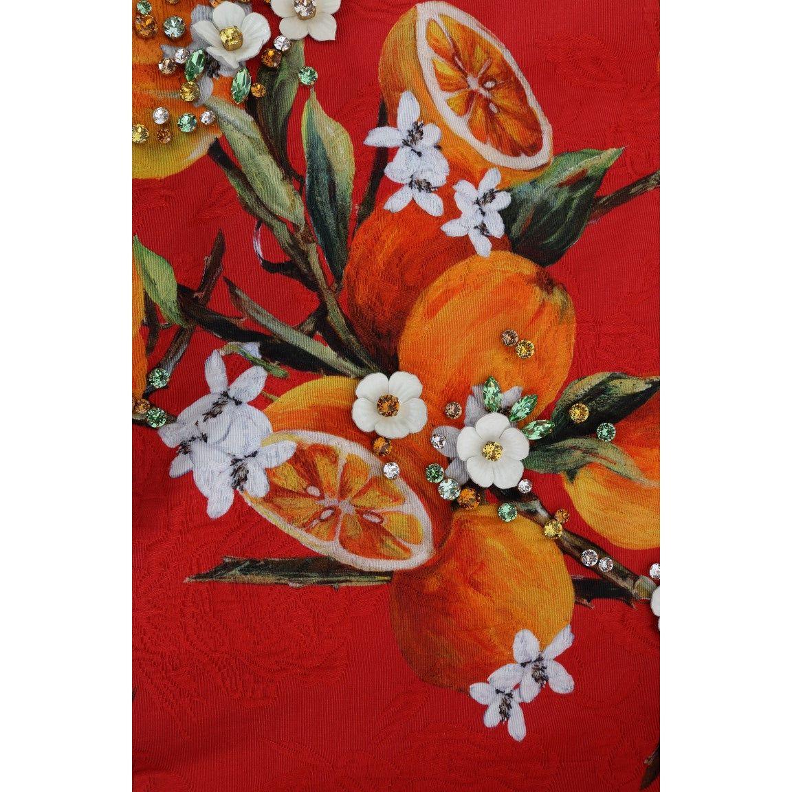 带花朵印花的缀饰绉纱衬衫