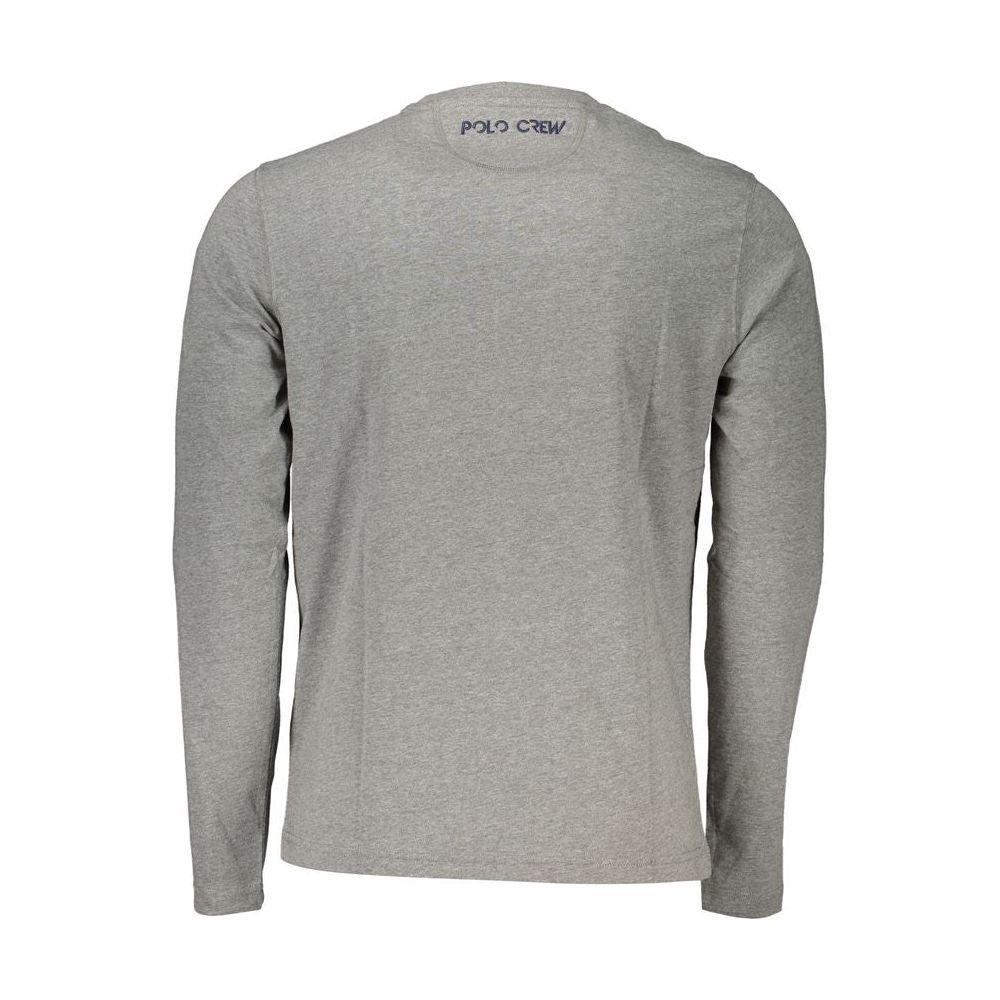 Elegant Long-Sleeved Crew Neck Tee