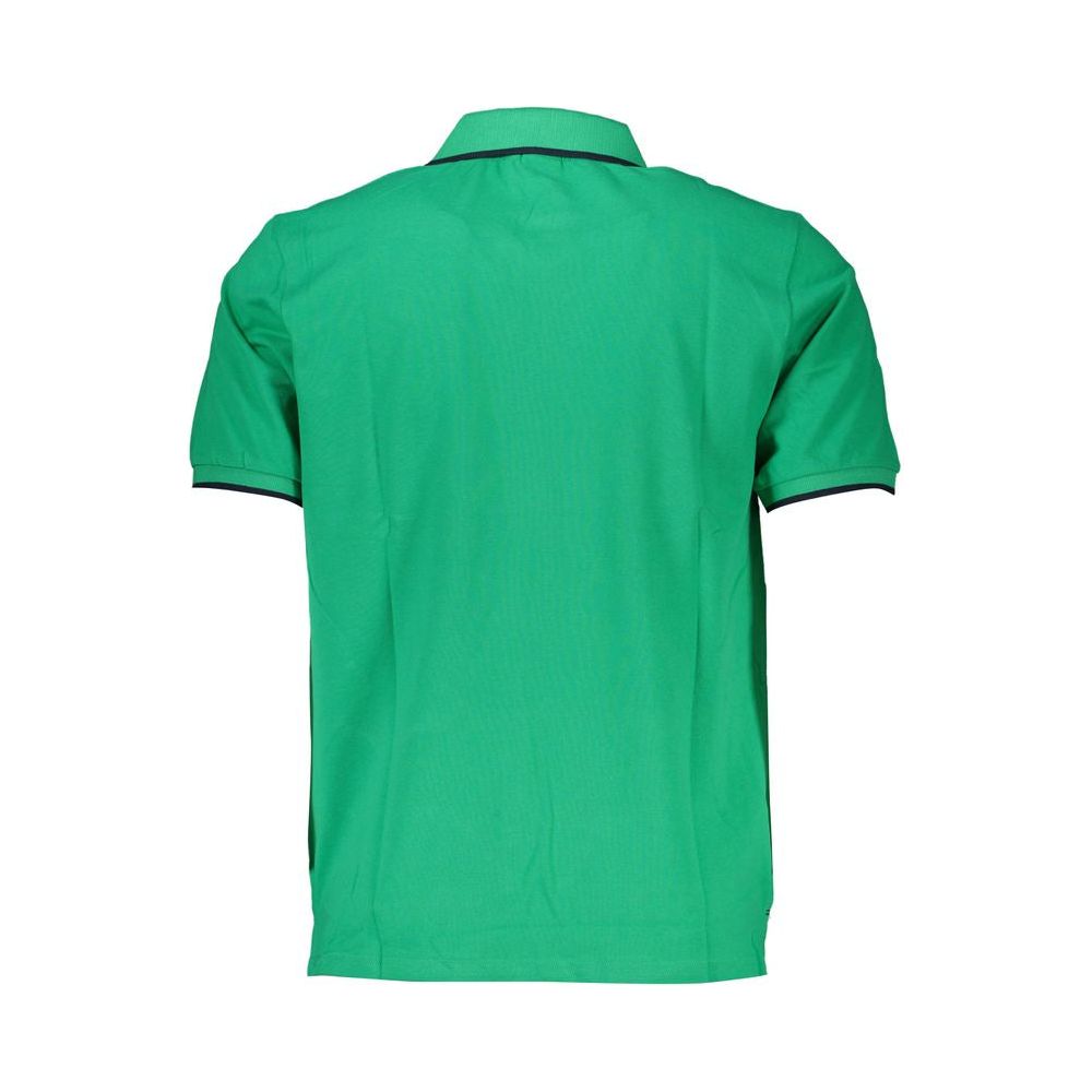 Green Cotton Polo Shirt