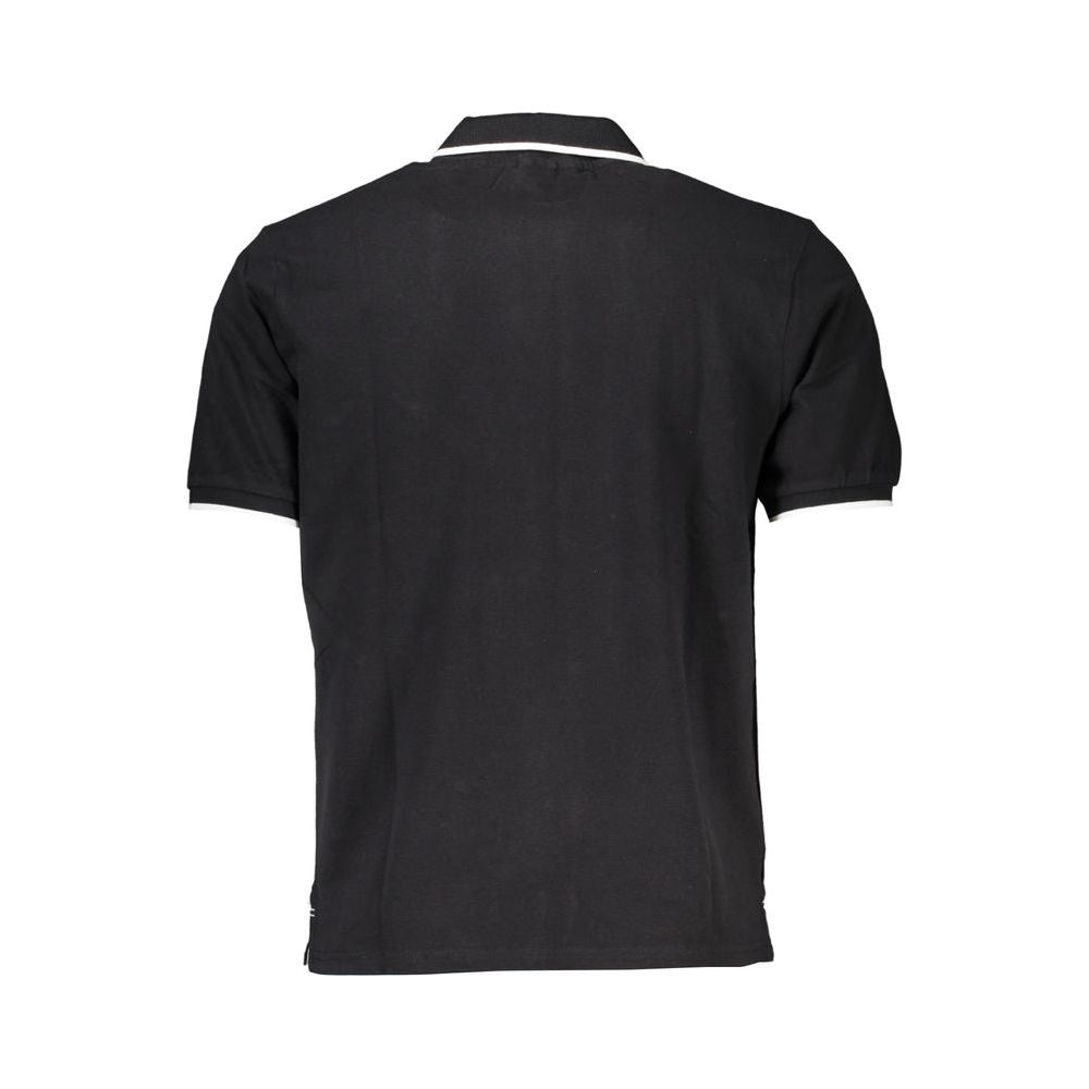 Black Cotton Polo Shirt