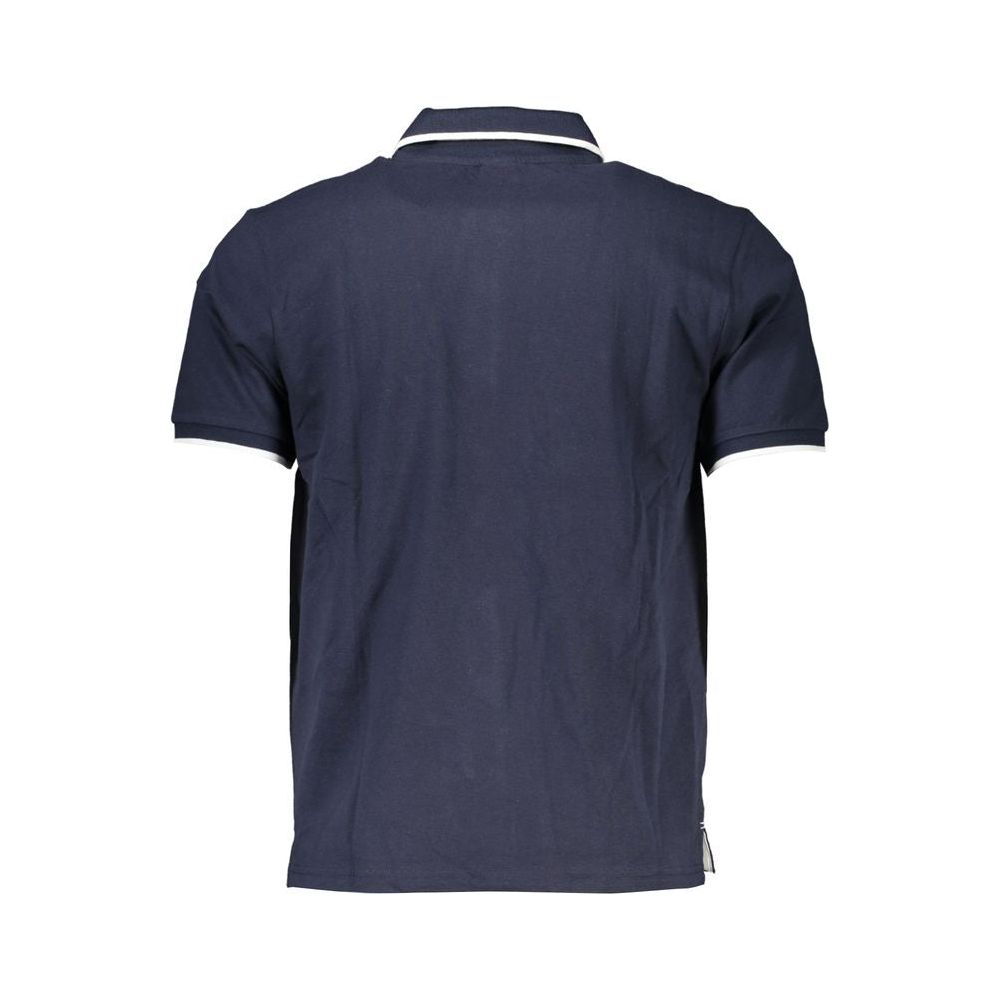 Blue Cotton Polo Shirt