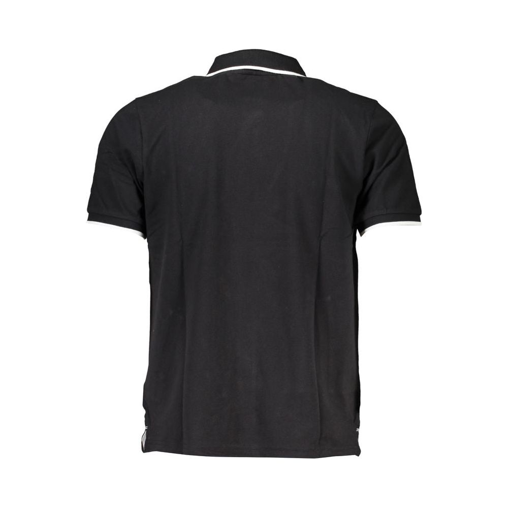 Black Cotton Polo Shirt