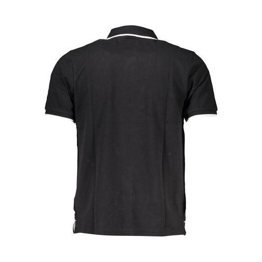 Black Cotton Polo Shirt