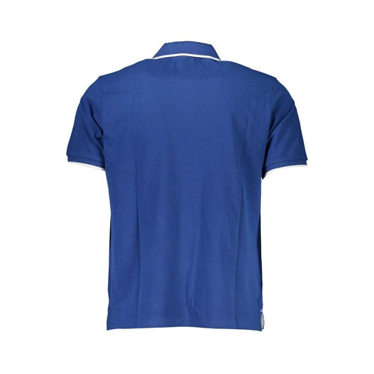 Blue Cotton Polo Shirt