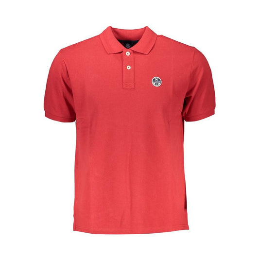 Red Cotton Polo Shirt