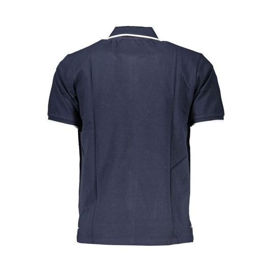 Blue Cotton Polo Shirt