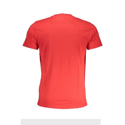 Cavalli Class Red Cotton T-Shirt Cavalli Class