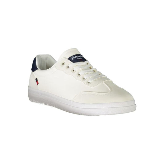 White Polyester Sneaker