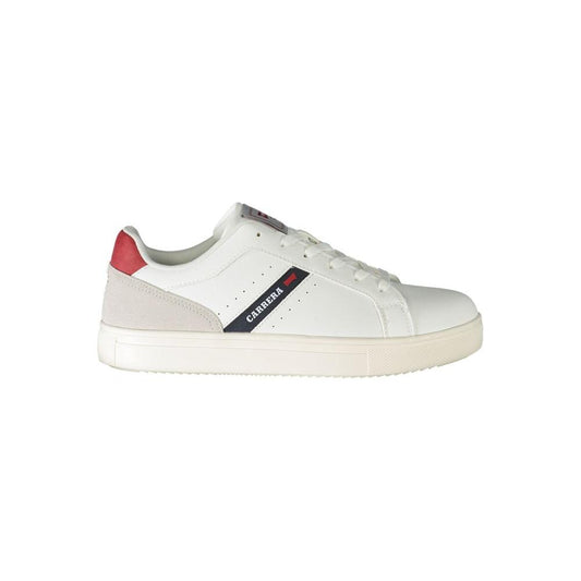 White Polyester Sneaker