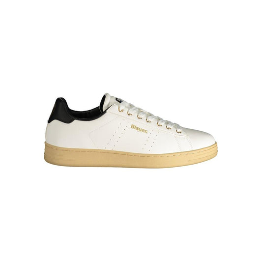 Blauer White Polyester Sneaker Blauer