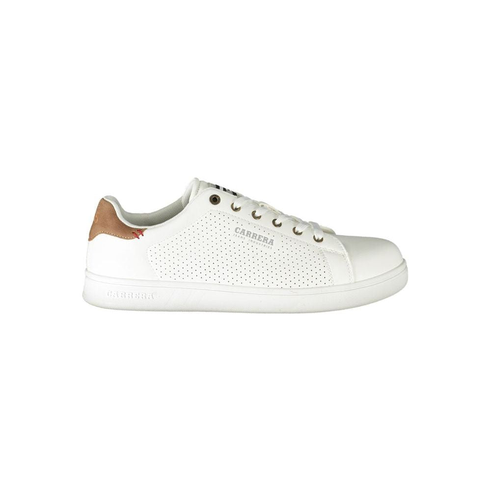 White Polyester Sneaker