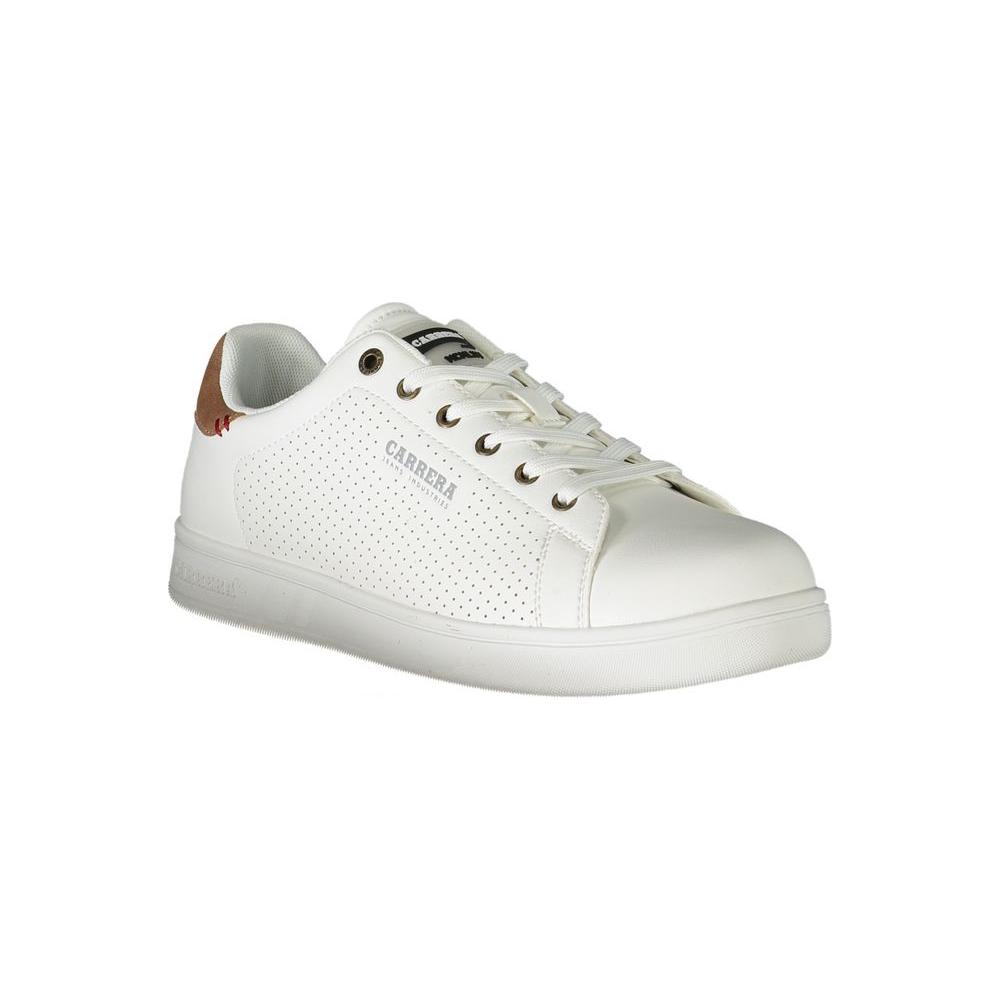 White Polyester Sneaker