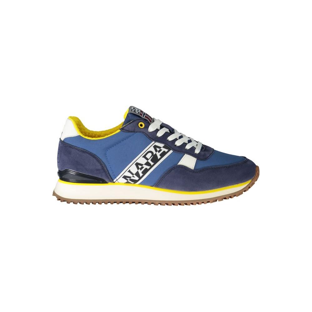 Blue Polyester Sneaker