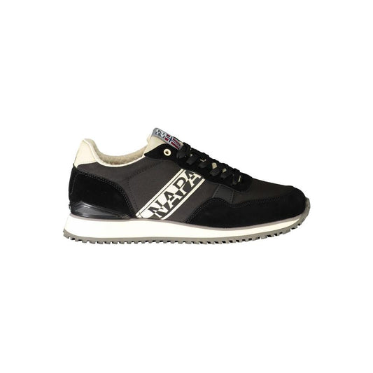 Black Polyester Sneaker